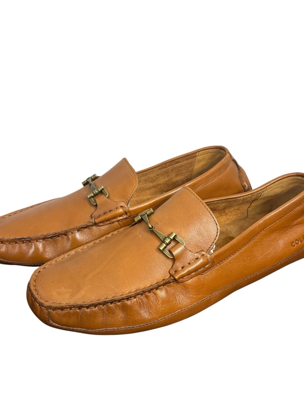 Cole Haan C35784 Wyatt Brown Leather Bit Driver Loafer Shoes Men's US 10 M